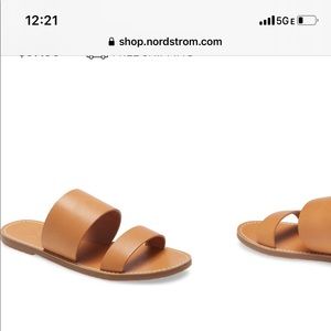 Madewell The Boardwalk two-strap (slide) sandal